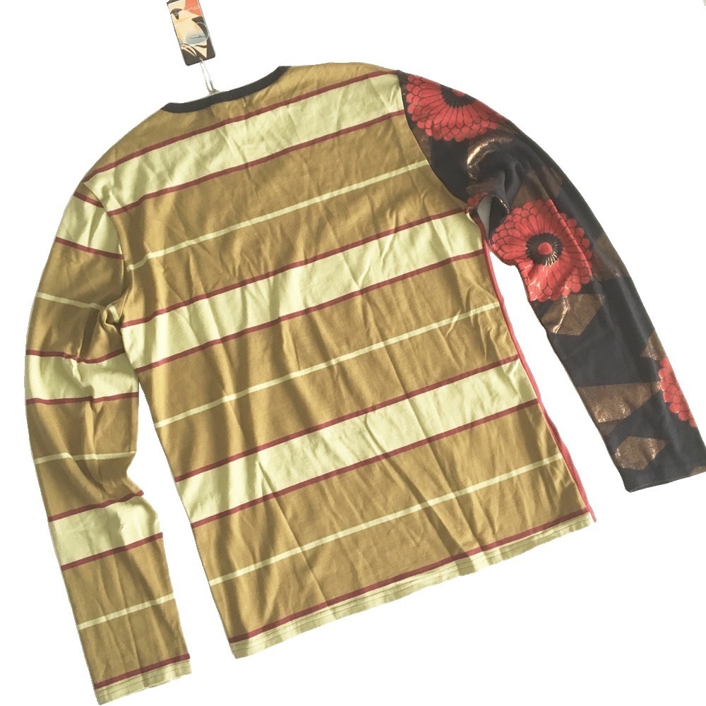 new Custo Barcelona ✪ Pix Sun Valley V Neck Tee ✪ Mixed Print Textures ✪ Unisex - Picture 11 of 14